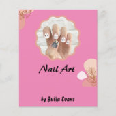 Nail Design Acrylflessenbrochure Flyer (Voorkant)