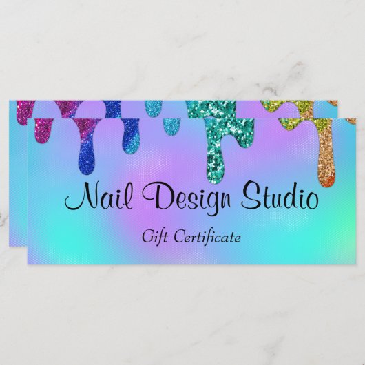 Nail Design Studio Cadeaubon (Voorkant / Achterkant)