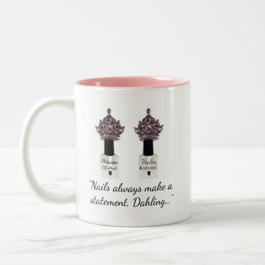 Nail Diva Tweekleurige Koffiemok (Links)