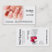 Nail Express - Manicure Spa Nail Salon-technicus Visitekaartje (Voorkant / Achterkant)
