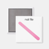 Nail File Refkoelkast Magnet (Voorkant / Achterkant)