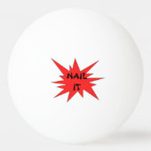 NAIL HET! Funny Black en Red Ping Ball (Voorkant)
