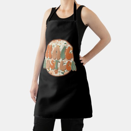 Nail Hustler Nail Tech Floral Schort (Insitu)