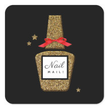 NAIL MAIL! Nail stylist elegant envelopsticker