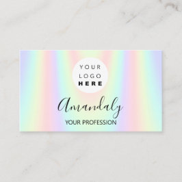 Nail Makeup Artist Logo Holografen Mermaid FBINSTA Visitekaartje