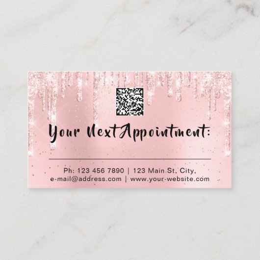 Nail Makeup Artist Roos Kiss Lash QRCODE Logo Visitekaartje (Achterkant)