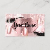 Nail Makeup Artist Roos Kiss Lash QRCODE Logo Visitekaartje (Voorkant)