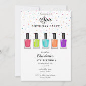 Nail Manicure Pedicure Mani Pedi Girl Spa Birthday Kaart (Voorkant)