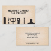 Nail Manicure Tools | benoeming Afsprakenkaartje (Voorkant / Achterkant)