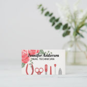 Nail Manicure Tools | Bloemen Visitekaartje (Staand voorkant)