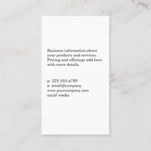 Nail Manicure Tools Visitekaartje (Achterkant)