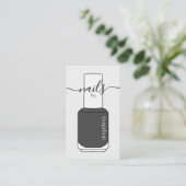 Nail Poland Bottle Grey Visitekaartje (Staand voorkant)