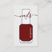 Nail Poland Bottle Maroon Visitekaartje (Voorkant)