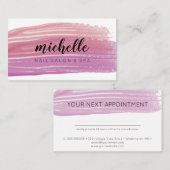 Nail Poland Brush Nail Salon Manicure Afsprakenkaartje (Voorkant / Achterkant)