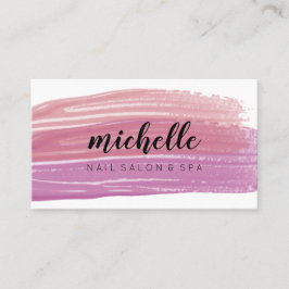 Nail Poland Brush Nail Salon Manicure Afsprakenkaartje