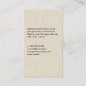 Nail Poland Elegant Damask Visitekaartje (Achterkant)