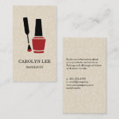 Nail Poland Elegant Damask Visitekaartje (Voorkant / Achterkant)