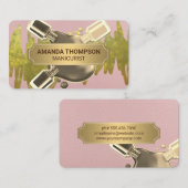 Nail Polish | Manicure | Gold Foil Afsprakenkaartje (Voorkant / Achterkant)