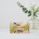 Nail Polish | Manicure | Gold Foil Afsprakenkaartje (Staand voorkant)