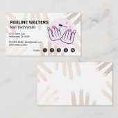 Nail Polish | Manicured Hands Drawing Visitekaartje (Voorkant / Achterkant)