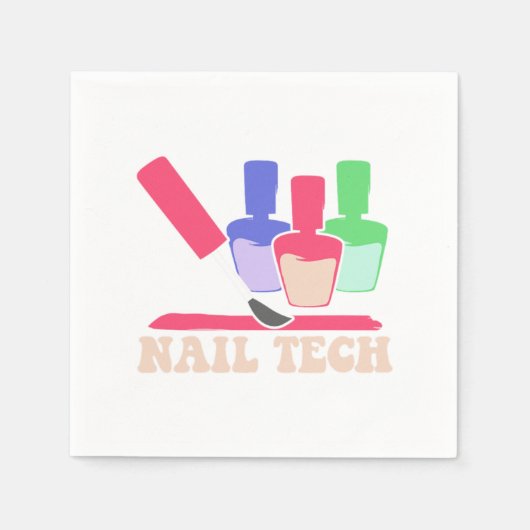 Nail Polish Pedicurist Manicurist Nail Technician  Servet (Voorkant)