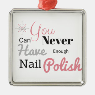 Nail-poolliefhebber - Klik op aankoop Metalen Ornament