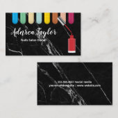 Nail Pools | Aangewezen kleurrijke nagels Visitekaartje (Voorkant / Achterkant)