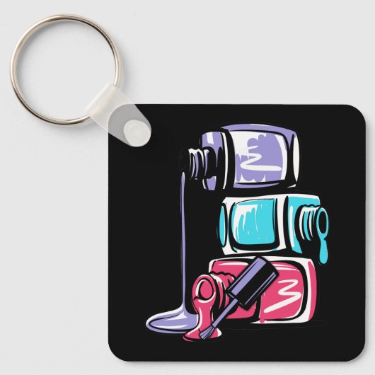 Nail Pools merk Cosmep Manicure Nail Sleutelhanger (Voorkant)