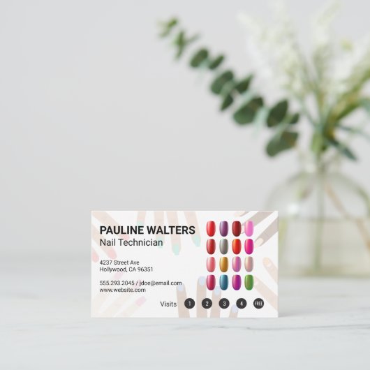 Nail Pools | Mestpedicure Klantenkaartje (Staand voorkant)