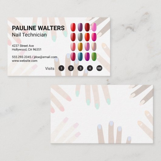 Nail Pools | Mestpedicure Klantenkaartje (Voorkant / Achterkant)