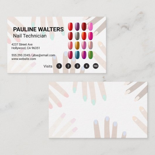 Nail Pools | Mestpedicure Visitekaartje (Voorkant / Achterkant)