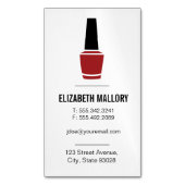 Nail Pools | Minimalistisch Magnetisch Visitekaartje (Voorkant Verticaal)