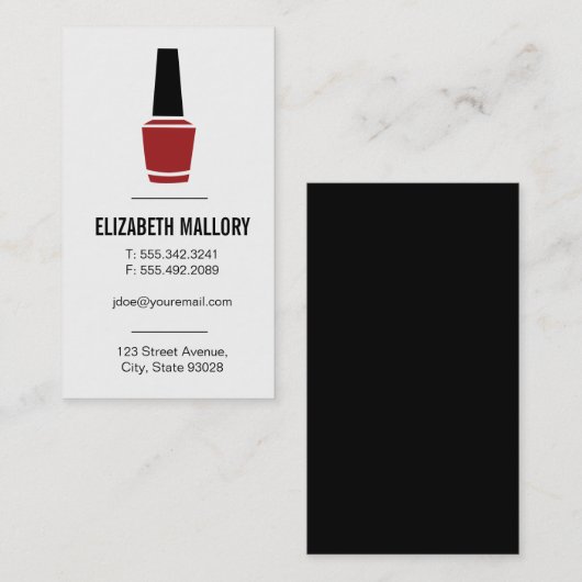 Nail Pools | Minimalistisch Visitekaartje (Voorkant / Achterkant)
