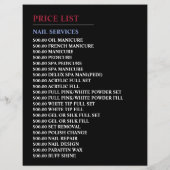 Nail-Pools, Nail-technicus, Nail Salon Advert Flyer (Achterkant)