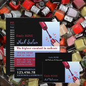 Nail-Pools, Nail-technicus, Nail Salon Advert Flyer