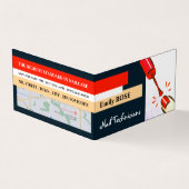 Nail-Pools, Nail-technicus, Nail Salon Loyalty Visitekaartje (Buitenkant)