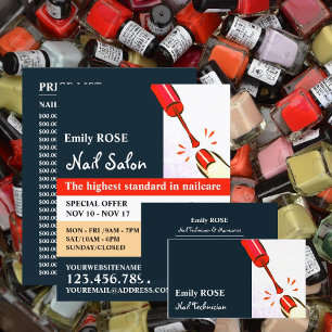 Nail-Pools, Nail-technicus Visitekaartje