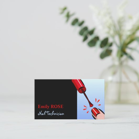 Nail-Pools, Nail-technicus Visitekaartje (Staand voorkant)