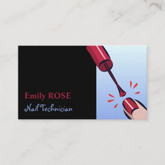Nail-Pools, Nail-technicus Visitekaartje (Voorkant)