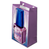 Nail Pools Paars| Blauw en Sparkles | Aangepaste r Klein Cadeauzakje (Achterkant Gekanteld)