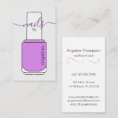 Nail Pools Paars Visitekaartje (Voorkant / Achterkant)