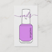 Nail Pools Paars Visitekaartje (Voorkant)