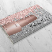 Nail Pools Roos Gold Drivers Zilver Glitter Salon Visitekaartje