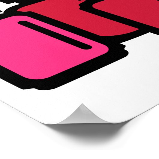 Nail pools schoonheid poster (Hoek)