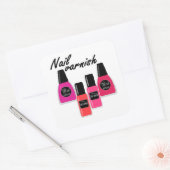 Nail Pools Vierkante Sticker (Envelop)
