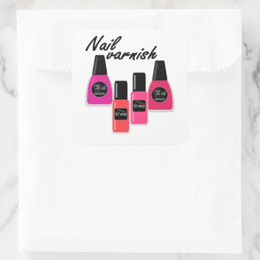 Nail Pools Vierkante Sticker (Tas)