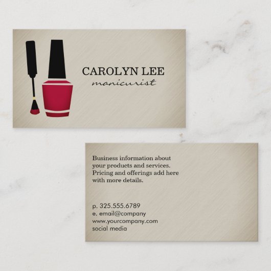 Nail Pools Visitekaartje (Voorkant / Achterkant)