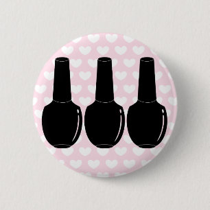 Nail-Pools voor Life Black Nail-Poolse flessen Ronde Button 5,7 Cm