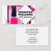 Nail Poolse fles | Manicurist Visitekaartje (Voorkant / Achterkant)