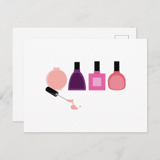 Nail Poolse flessen Briefkaart (Voorkant / Achterkant)